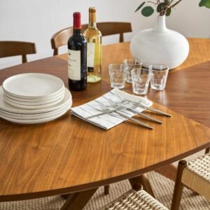 Brighton Oval Dining Table with Austen Chair Set 5