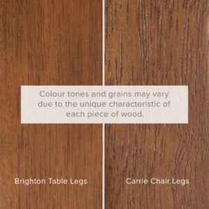 Brighton Oval Dining Table with 4 Carrie Chairs 10