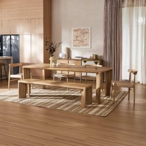 Casa Dining Table with Bench Set image 0