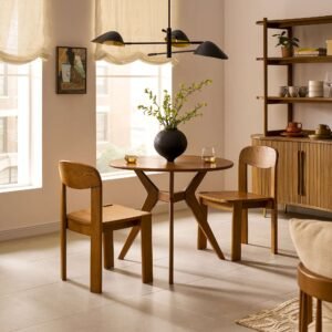 Anya Performance Fabric Dining Chair Set 2