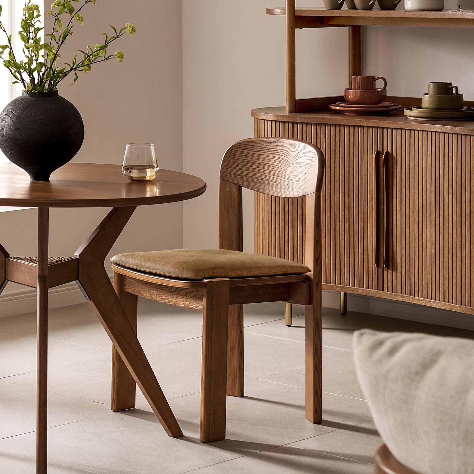 Anya Leather Dining Chair Set 0